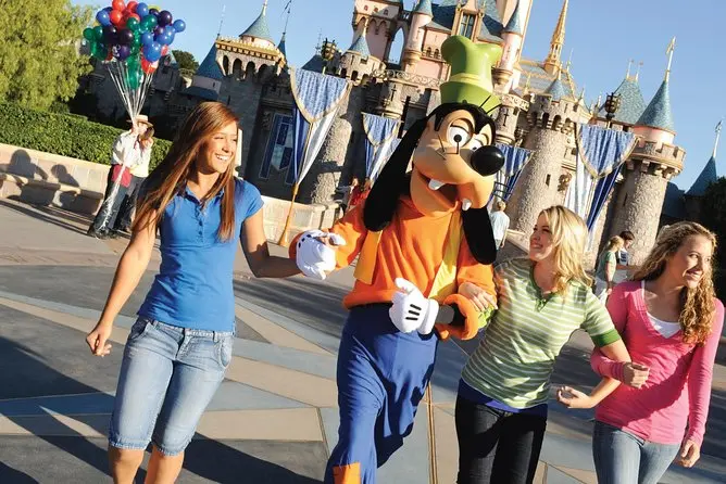 With goofy and friends